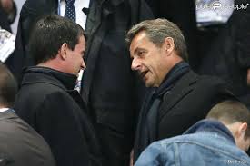 Manuel Valls et Nicolas Sarkozy au Stade de France