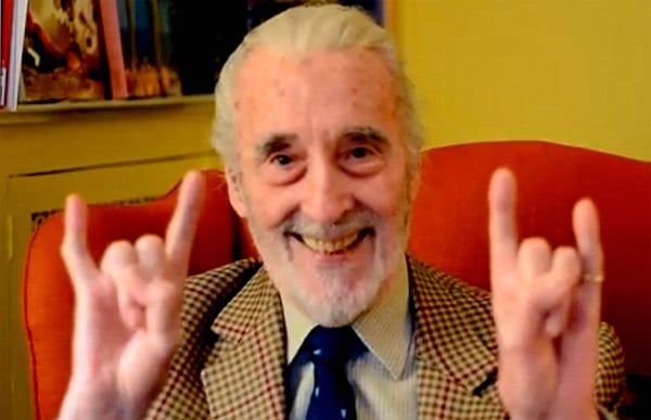 Christopher Lee, 92 ans, toujours à fond dans l'heavy metal