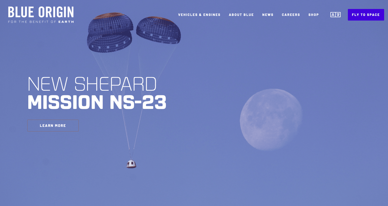 Lancement raté pour Blue Origin, la fusée de Jeff Bezos