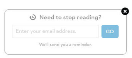 « Retargeting edito », ou reprendre sa lecture plus tard