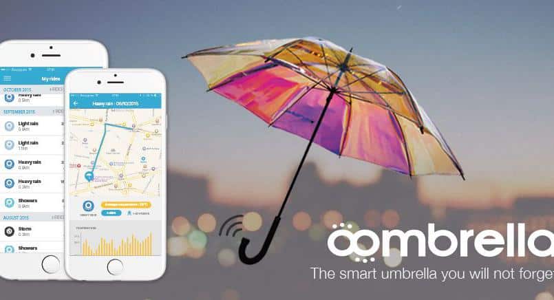 Le parapluie connecté qui donne la météo