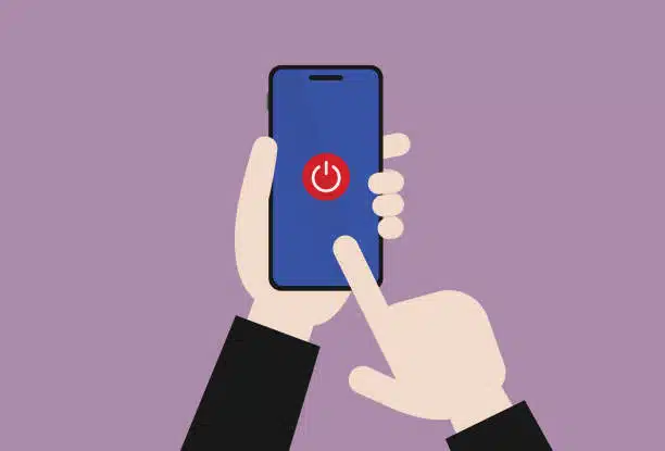 Digital Detox, Internet, Using Phone, Offline, Push Button