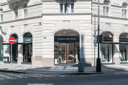 Prague,,czech,republic, ,july,10,,2020:,brunello,cucinelli,storefront.