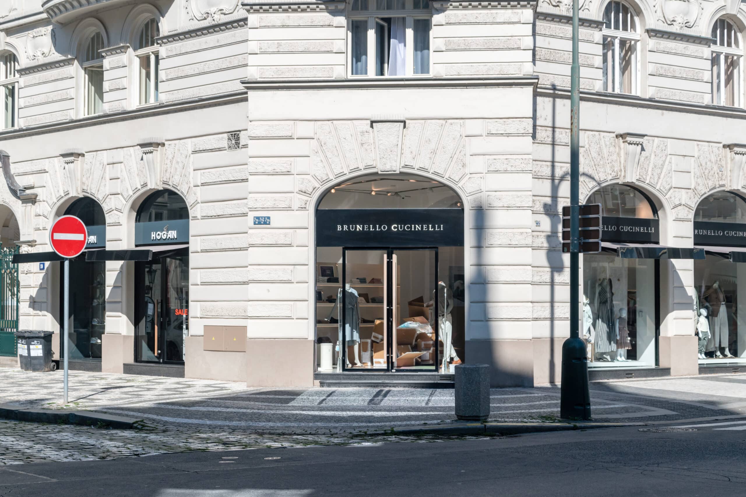 Prague,,czech,republic, ,july,10,,2020:,brunello,cucinelli,storefront.